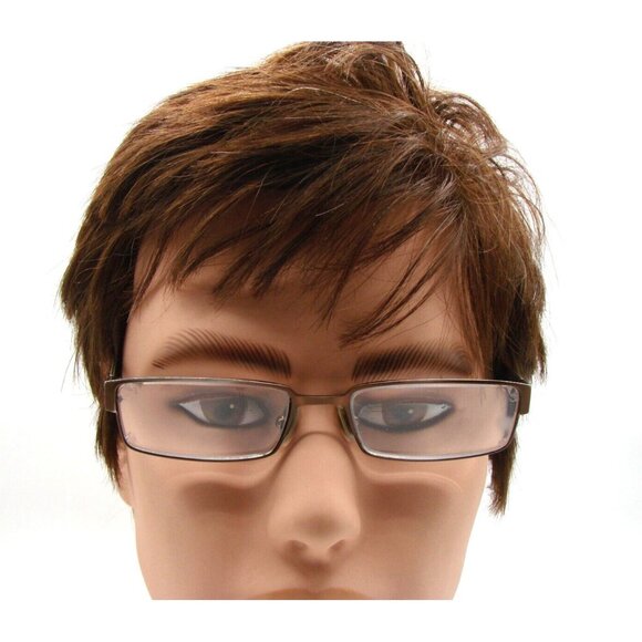 Michael Ryen Europa Int Bronze Rectangular Eyeglass Frames MR-170 w/ Soft Case - Picture 11 of 12